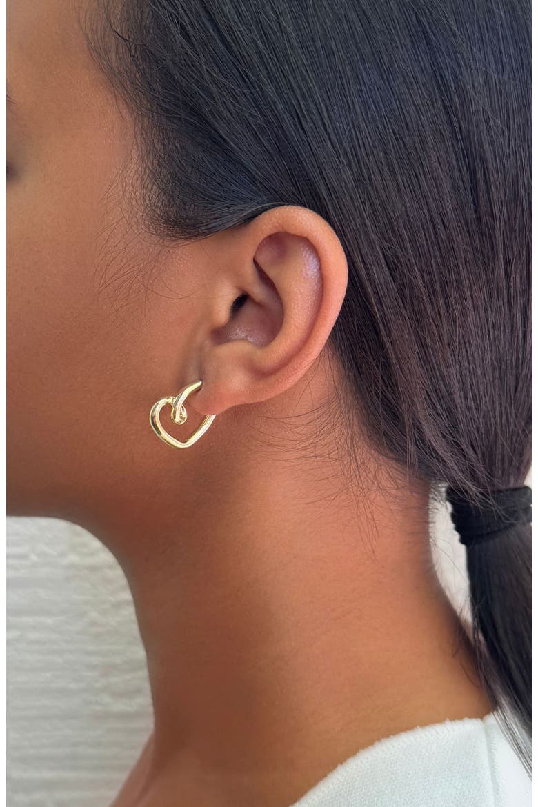 Set of 3 Assorted Hoop Earrings, Alternate, color, GOLD