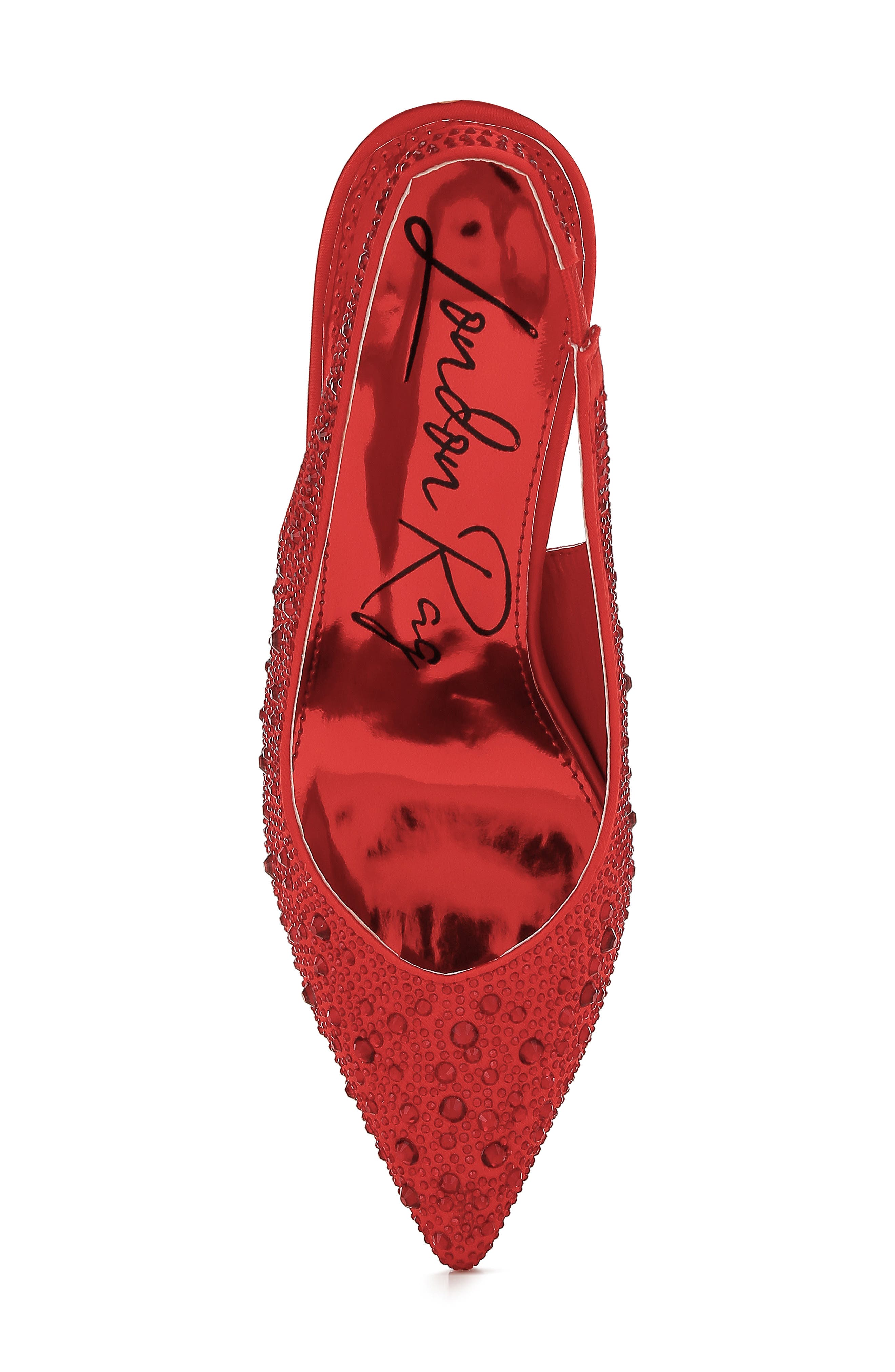 Ararki Crystal Slingback Pump, Alternate, color, RED