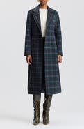 Avec Les Filles Mixed Houndstooth Check Coat