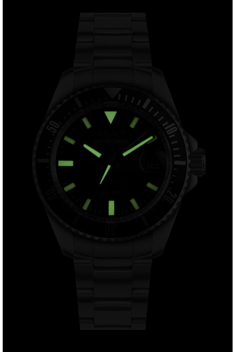 Automatico Quaranta Bracelet Watch, 40mm, Alternate, color, BLACK