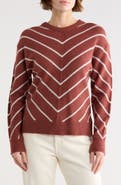 WISHLIST Chevron Knit Pullover Sweater