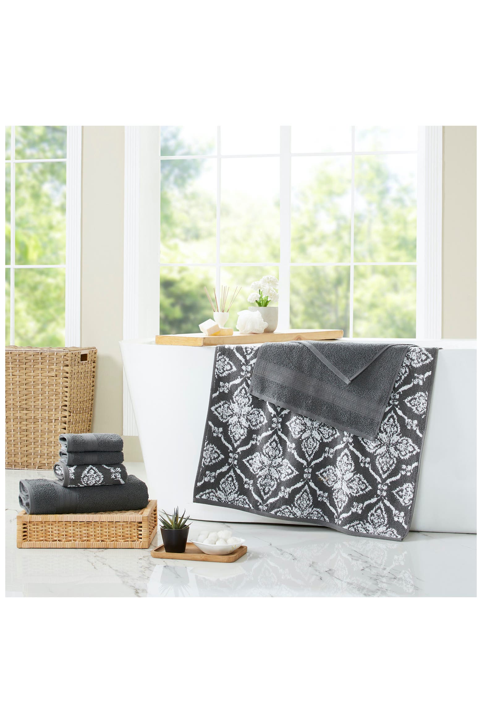 Thread Cleanner Modern Threads 6 Piece Yarn Dye Towel Set | Nordstromrack