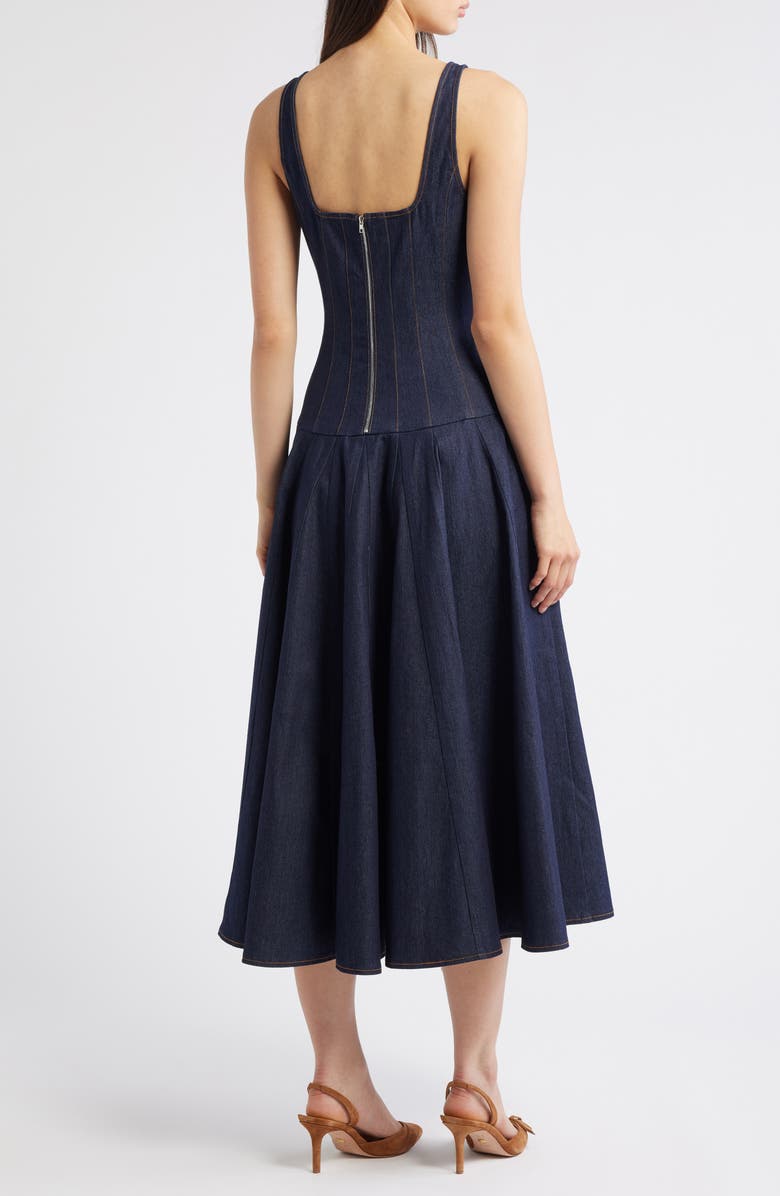 FREEMARKET Sleeveless Denim Maxi Dress, Alternate, color, Denim