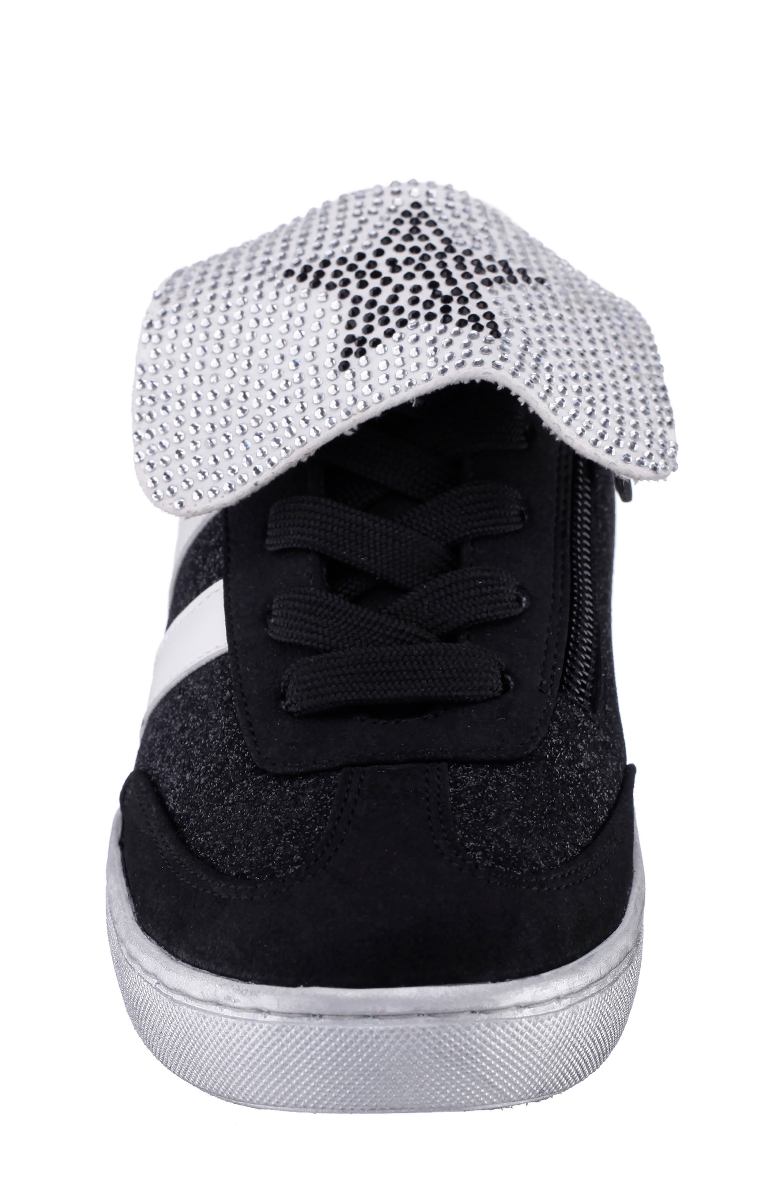 Nina Kids
 Cruise Sneaker, Alternate, color, Black Glitter/ Stones