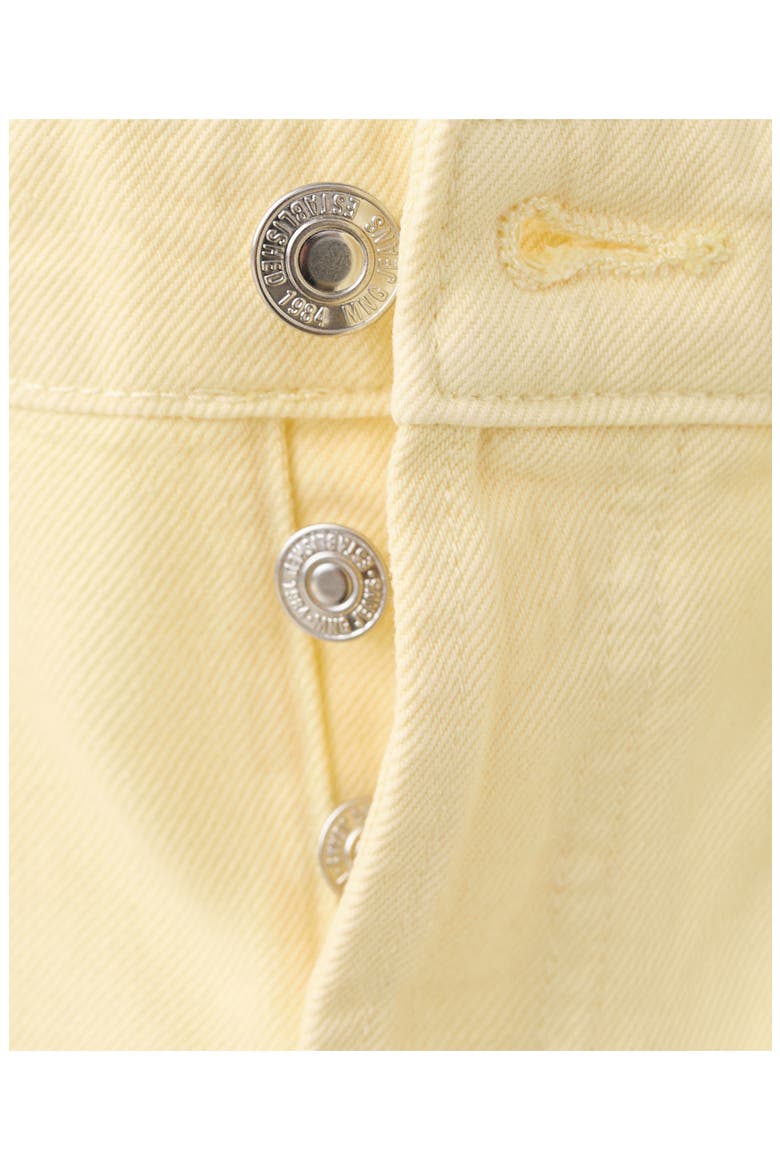 Cutoff Denim Shorts, Alternate, color, PASTEL YELLOW