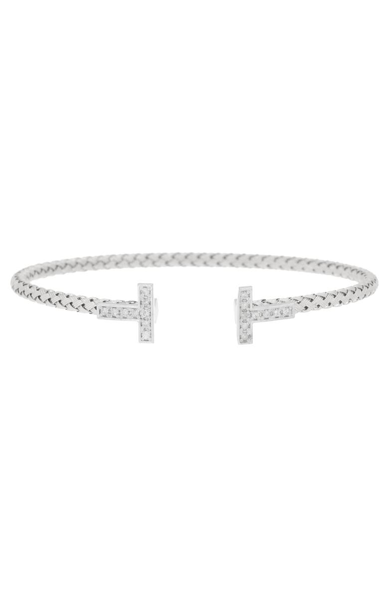 MESHMERISE Diamond Bangle Bracelet - 0.05ct., Main, color, White