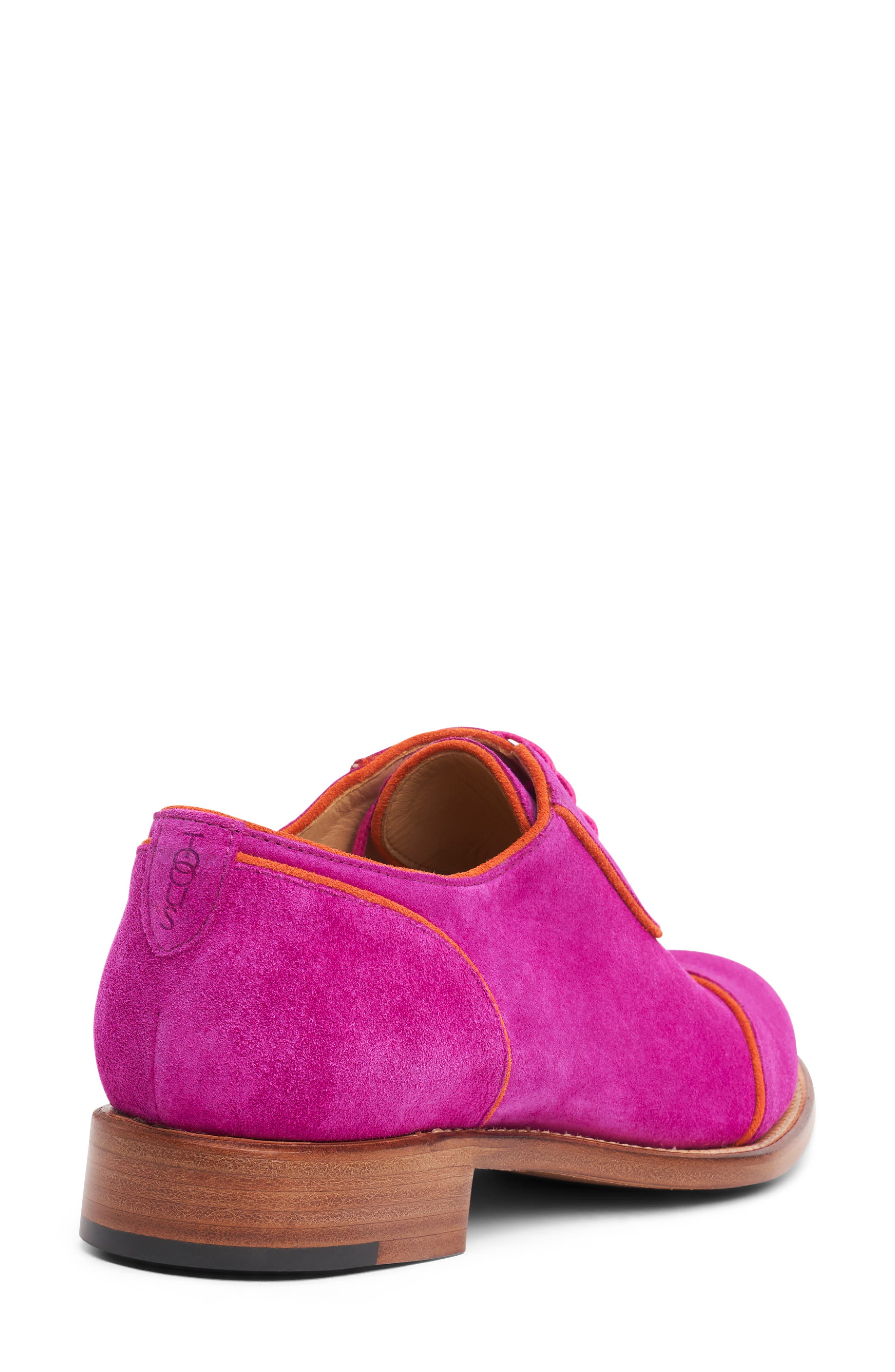 Mr. Evans Wingtip Oxford, Alternate, color, FUCHSIA