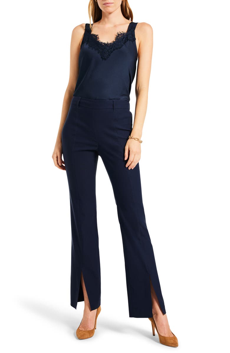 NIC+ZOE Polished Wonderstretch Boot Cut Pants, Alternate, color, Dark Indigo