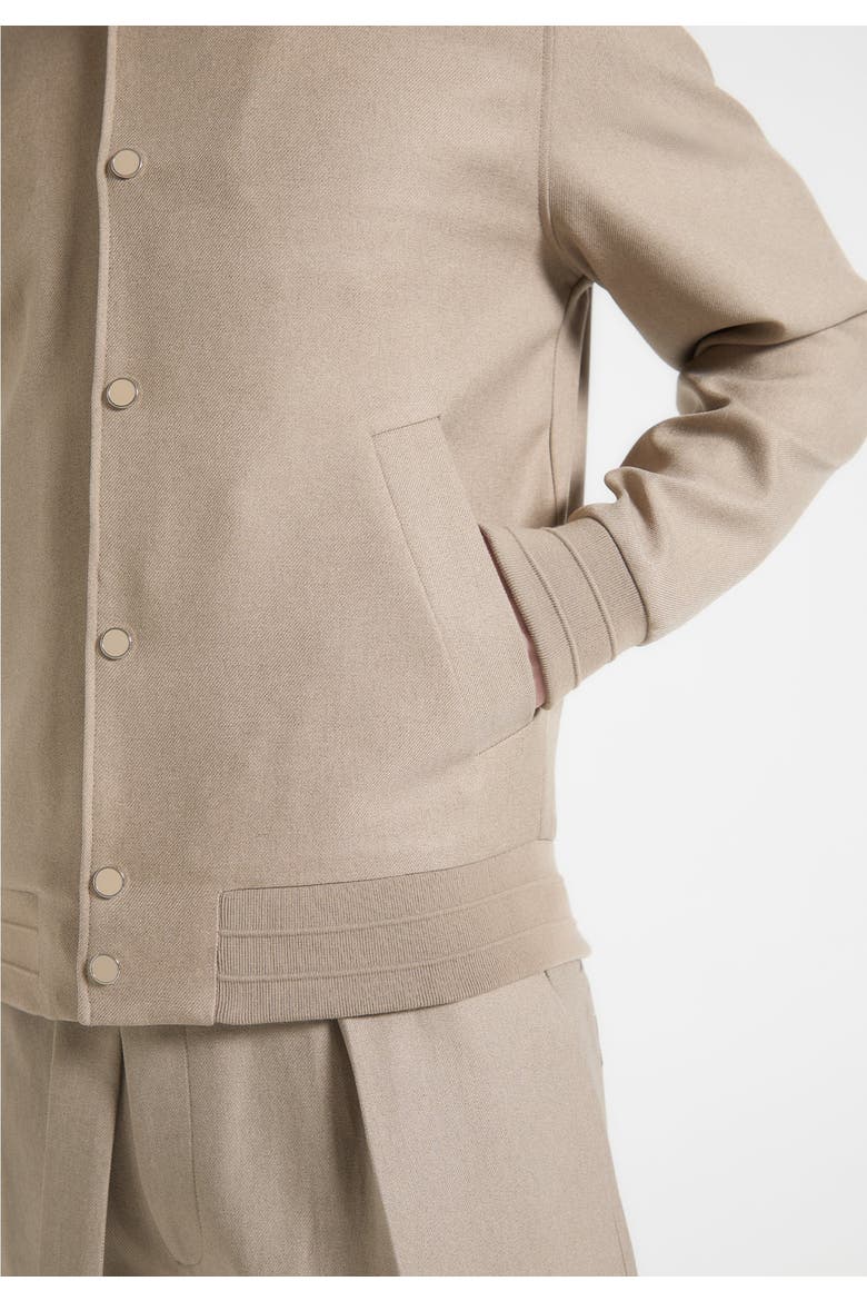 Savin Tailored Bomber Jacket, Alternate, color, Beige
