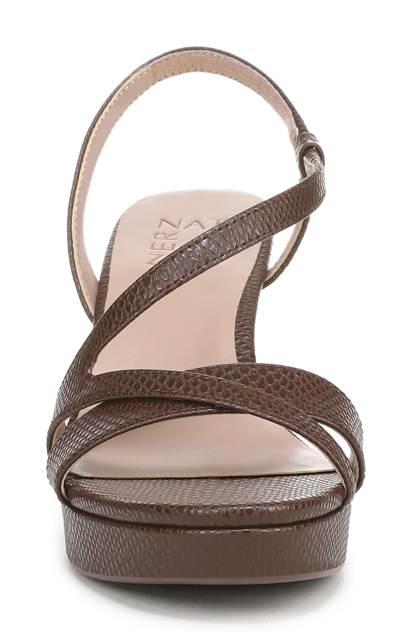Abby Slingback Sandal - Wide Width Available, Alternate, color, BROWN SNAKE FAUX LEATHER