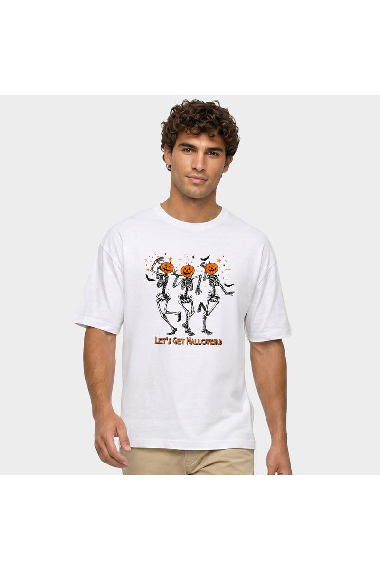 Let's Get Halloweird Garment Dyed T-Shirt, Alternate, color, White
