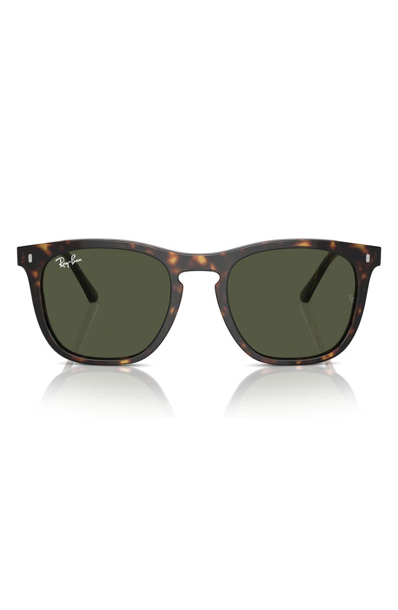 Ray-Ban 53mm Polarized Square Sunglasses, Main, color, Havana