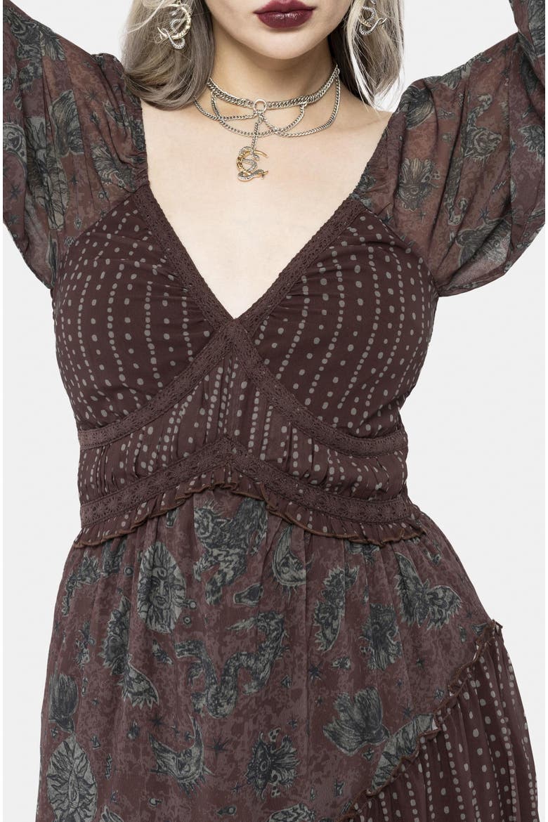 Pact Paisley Maxi Dress, Alternate, color, Taupe