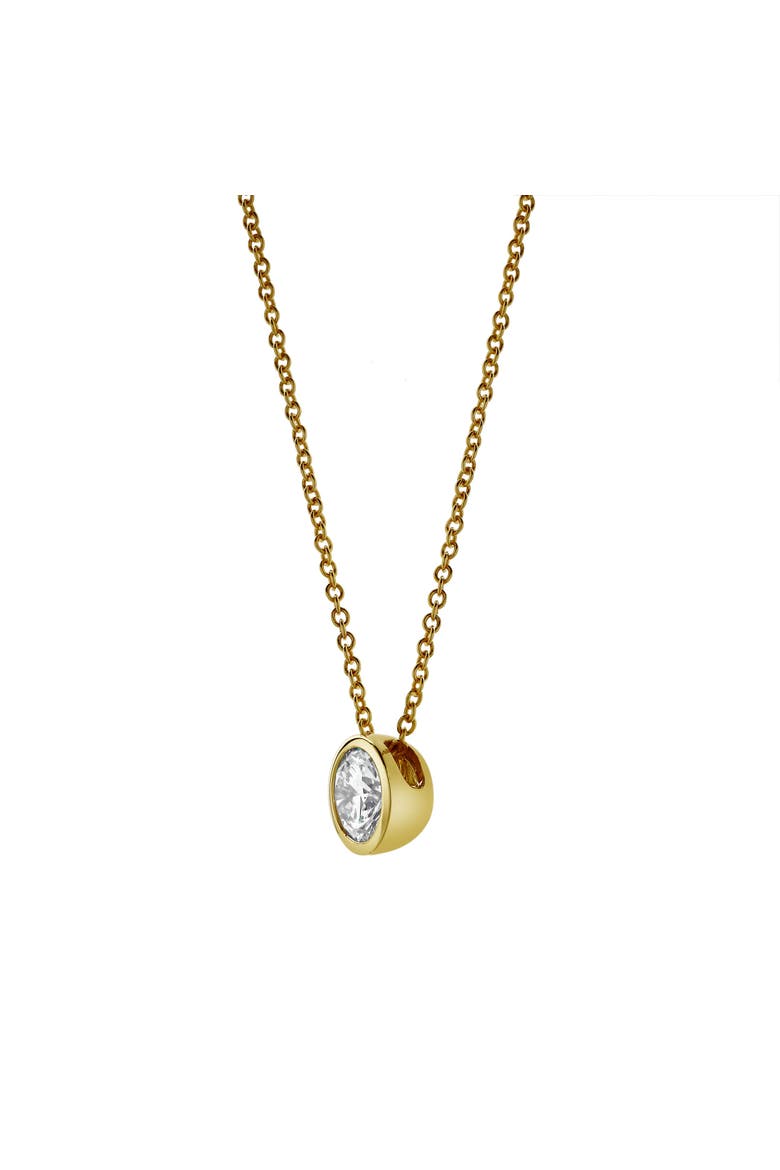Carlyle 14K Yellow Gold Round Lab Grown Diamond Pendant - 0.50 Ctw, Alternate, color, 14K Yellow Gold