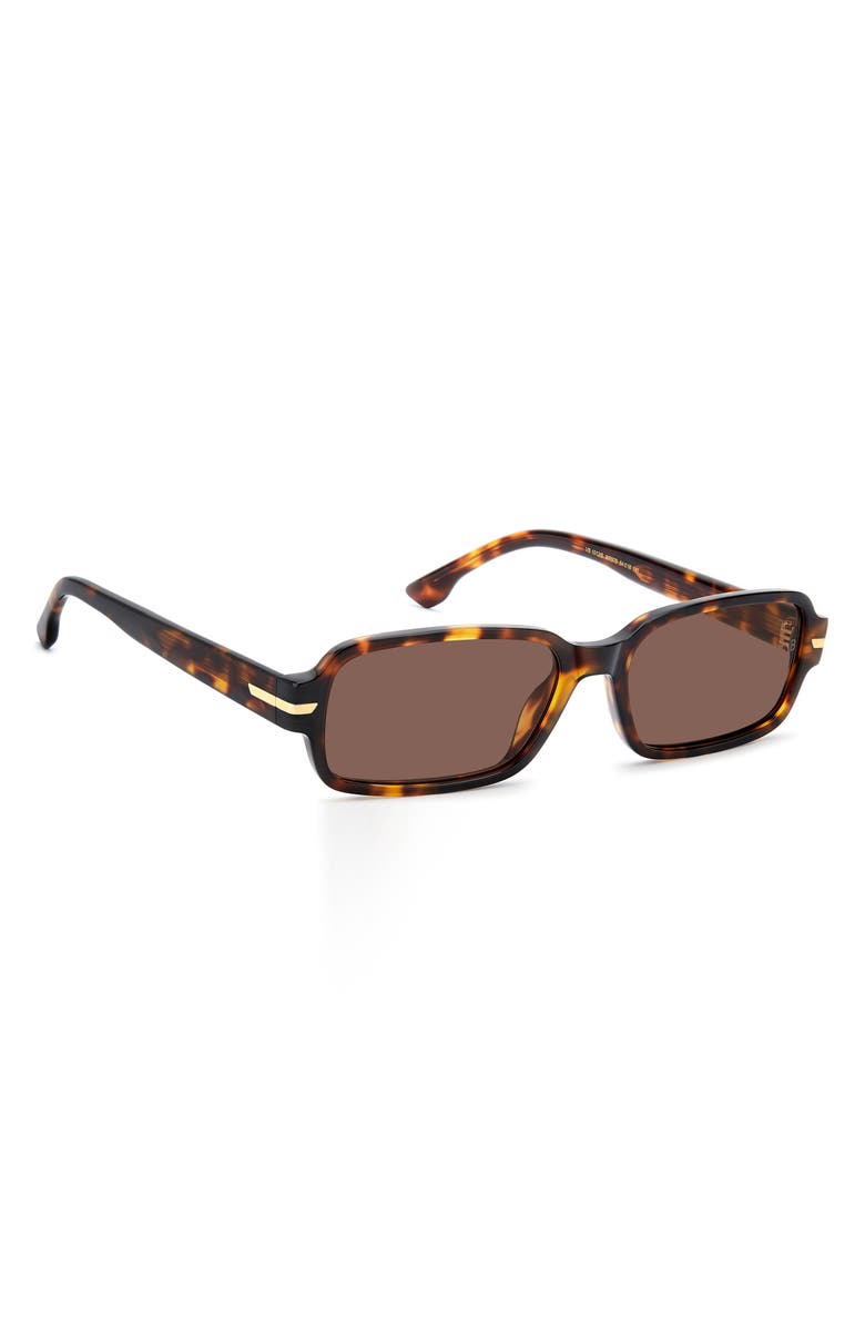 Victoria Beckham 1012 Rectangular Sunglasses, Alternate, color, Brown Havana/ Brown