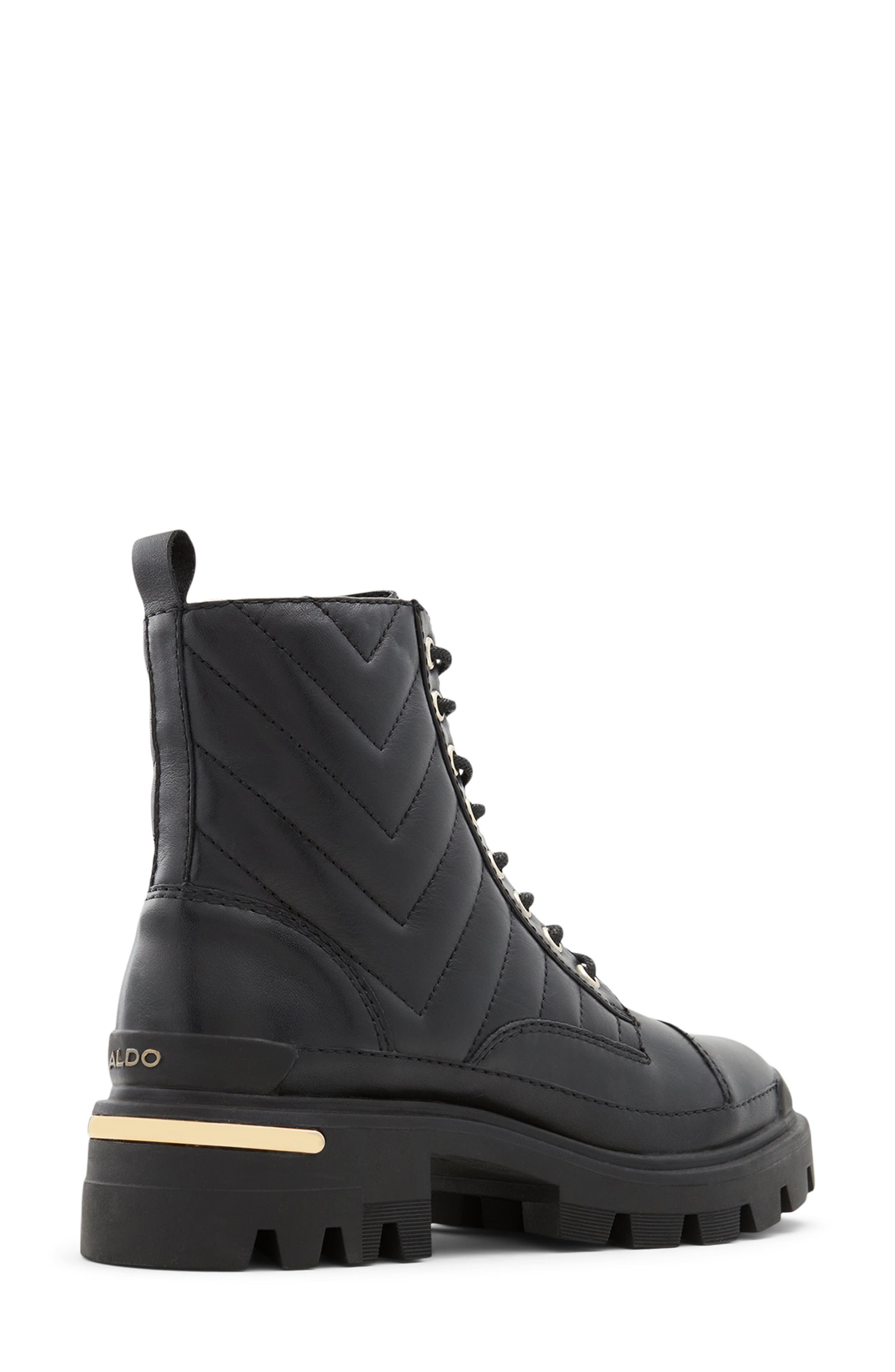 ALDO Quilt Combat Boot, Alternate, color, 
