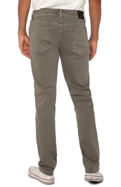Liverpool Los Angeles Regent Relaxed Straight Leg Twill Pants In Pewter Green