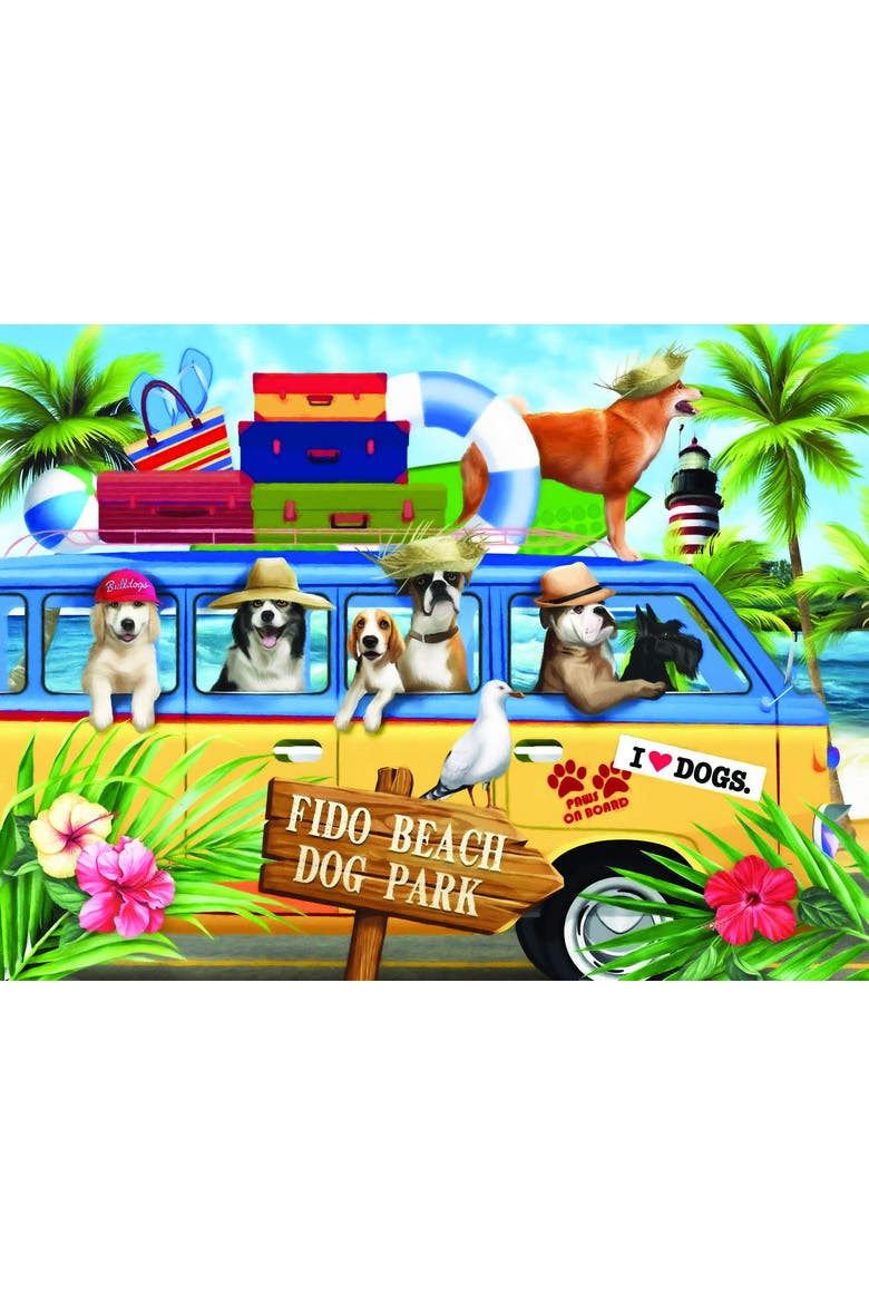Fido Beach 300 piece Jigsaw Puzzle for Adults, Alternate, color, Multicolor