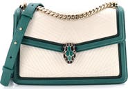 Pre-Owned Bvlgari Serpenti Forever Shoulder Bag Quilted Leather Small
