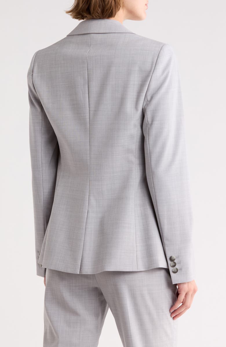 Theory Gabrielle One-Button Blazer, Alternate, color, Moon Grey Melange