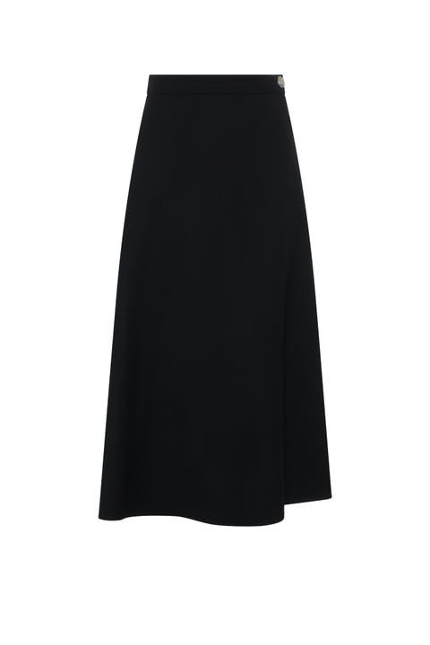 Paneled Pleated Skirt