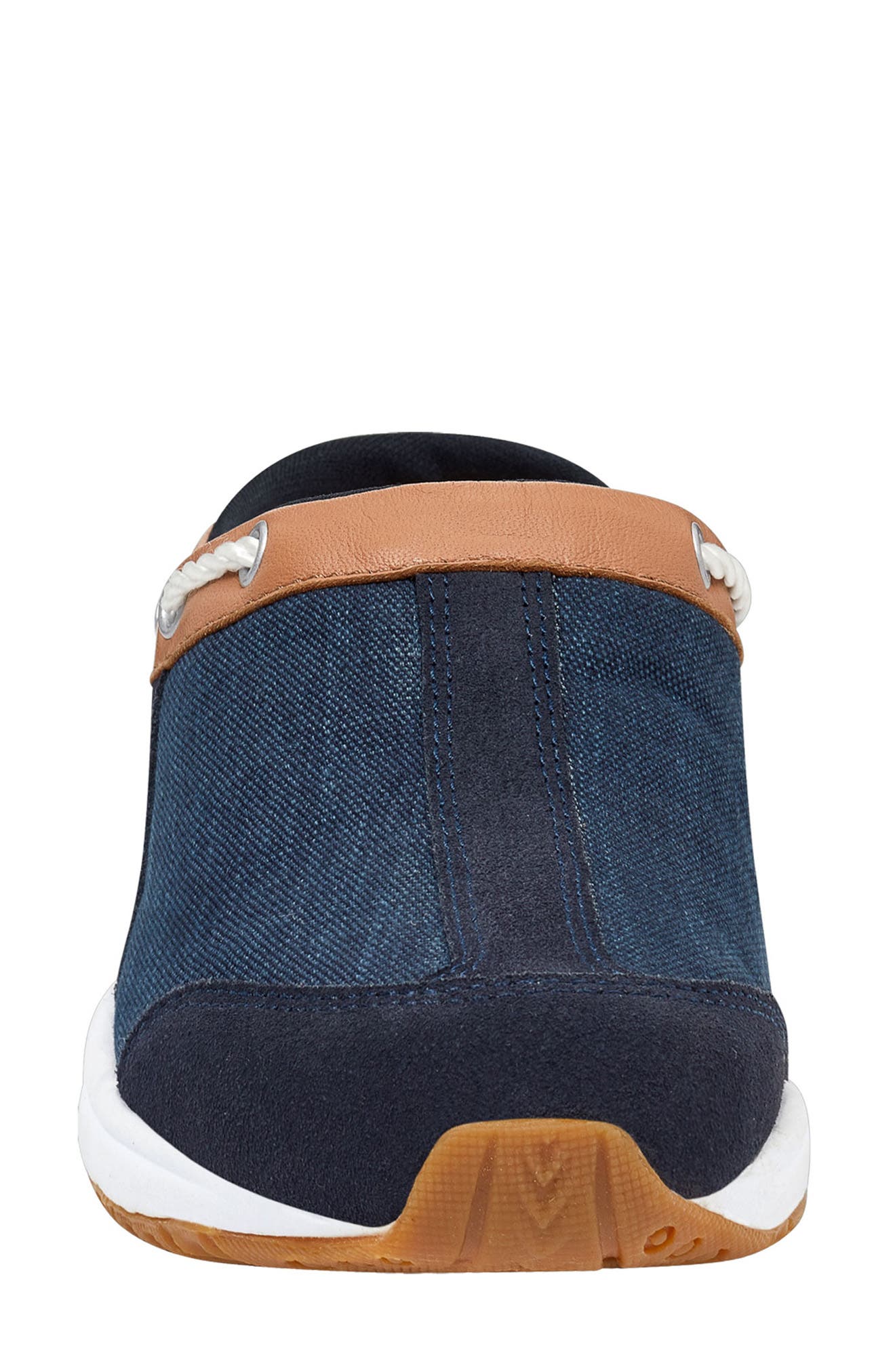 Easy Spirit Travelport Clog, Alternate, color, Navy Suede