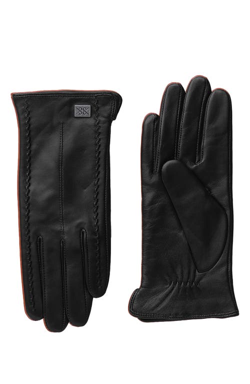 Soia & Kyo Leather Gloves in Black 