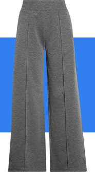 THEO AND SPENCE Pleated Wide Leg Knit Pants
