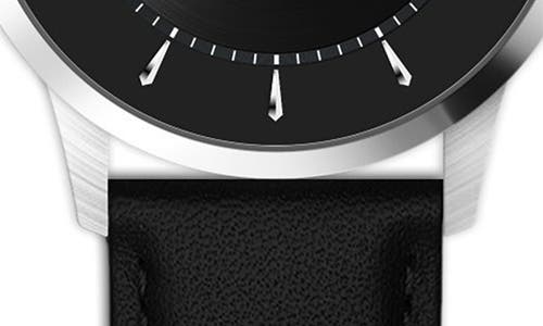 Alfred Sung Diamond Dial Leather Strap Watch, 42mm In Black Strap Black Dial