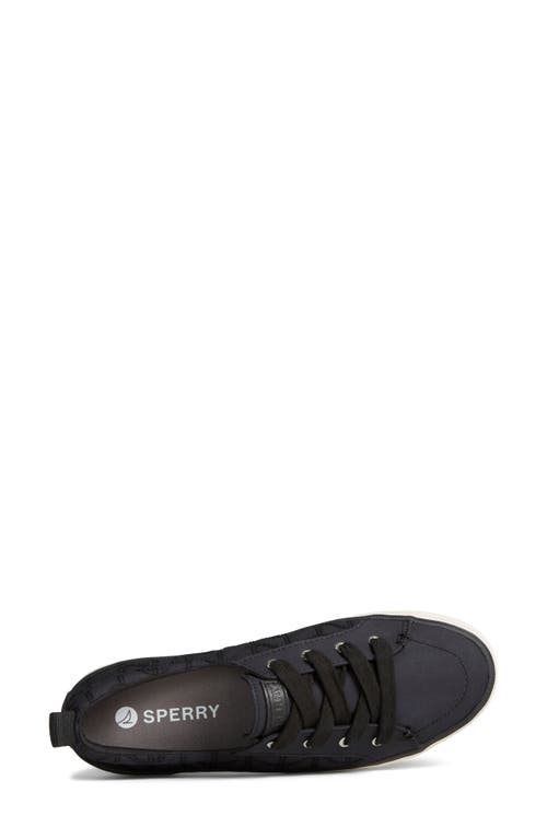 Sperry Lounge Away 2 Linen Sneaker In Black