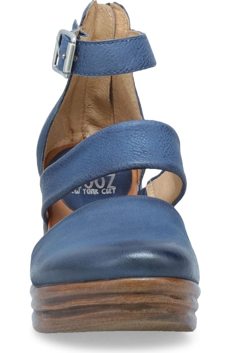 Miz Mooz Amia Ankle Strap Platform Wedge Clog, Alternate, color, River