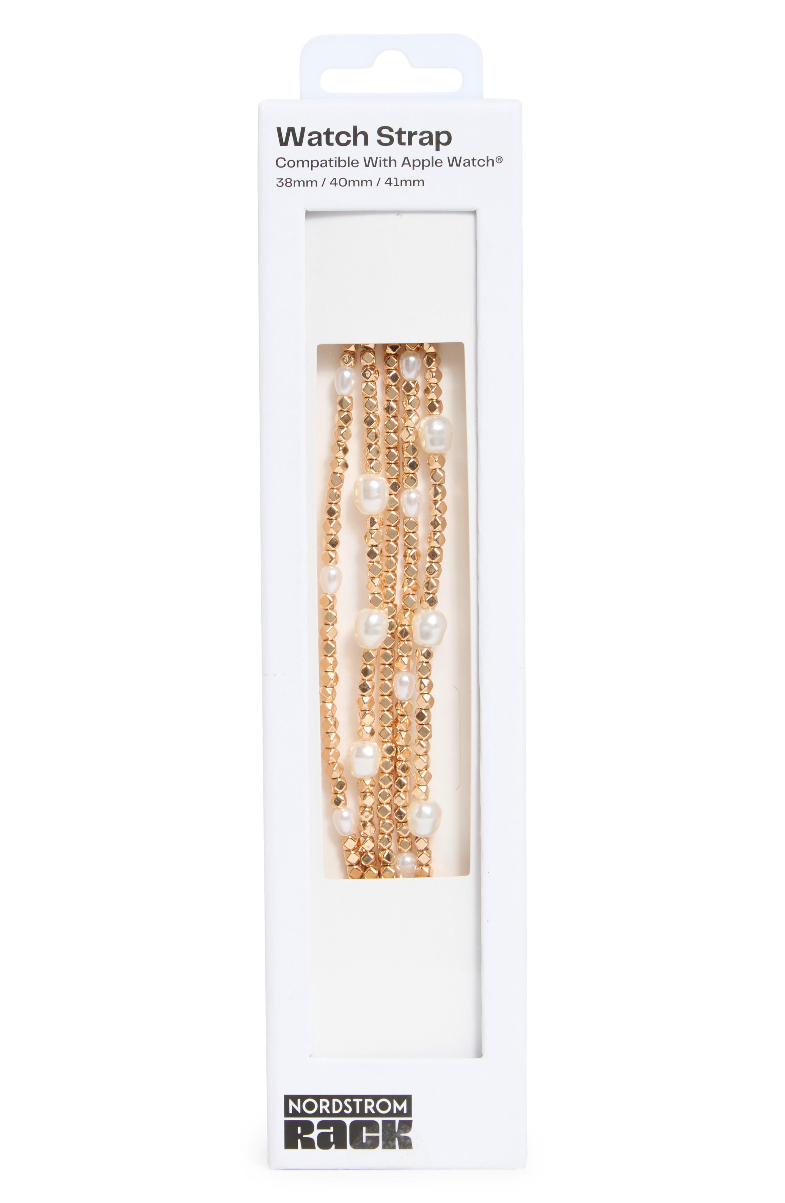 NORDSTROM RACK Embellished Beaded Apple Watch® Watchband (Women ...