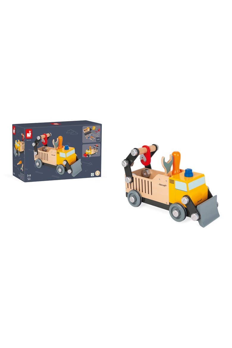 Brico DIY Construction Truck, Alternate, color, RED