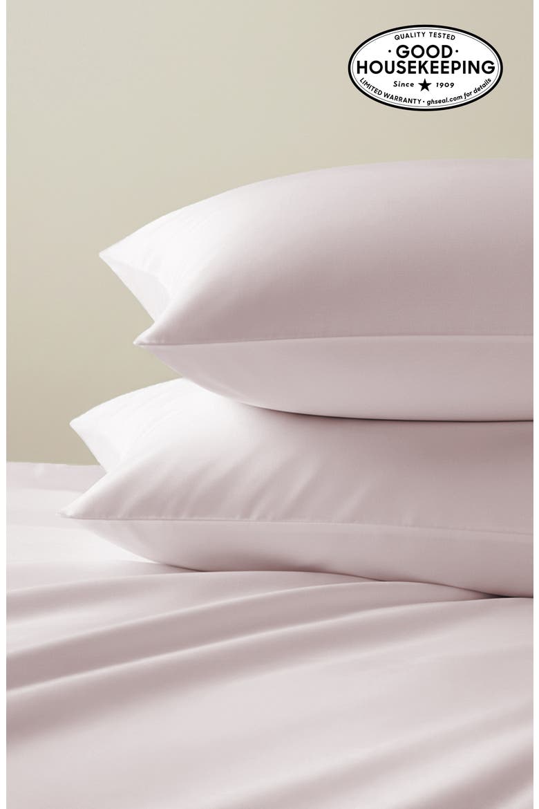 Hotel Luxe 800 Thread Count 100% Cotton Sateen Sheet Set - Split King, Alternate, color, Soft Rose