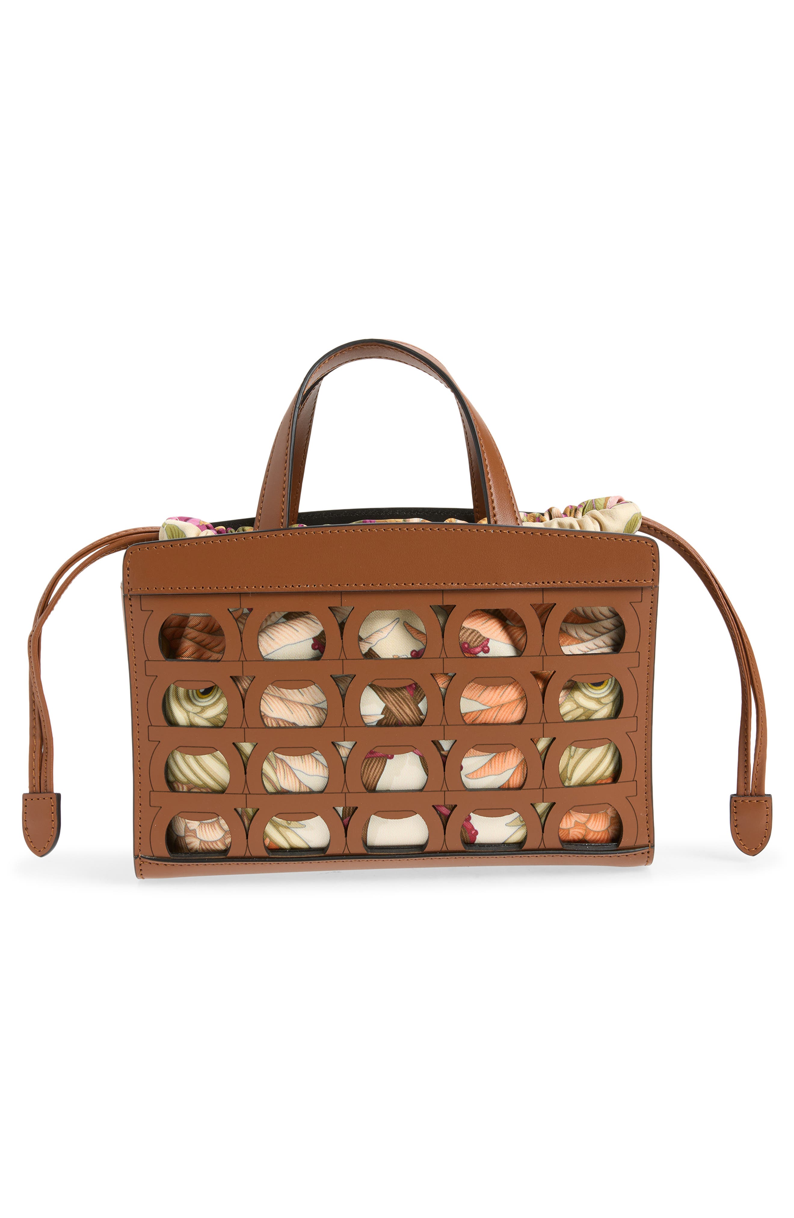 FERRAGAMO Mini Tote, Alternate, color, New Cognac Nero