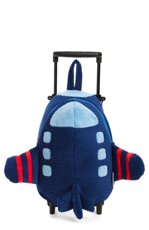 Popatu Kids' New Airplane Trolley Backpack in Blue 