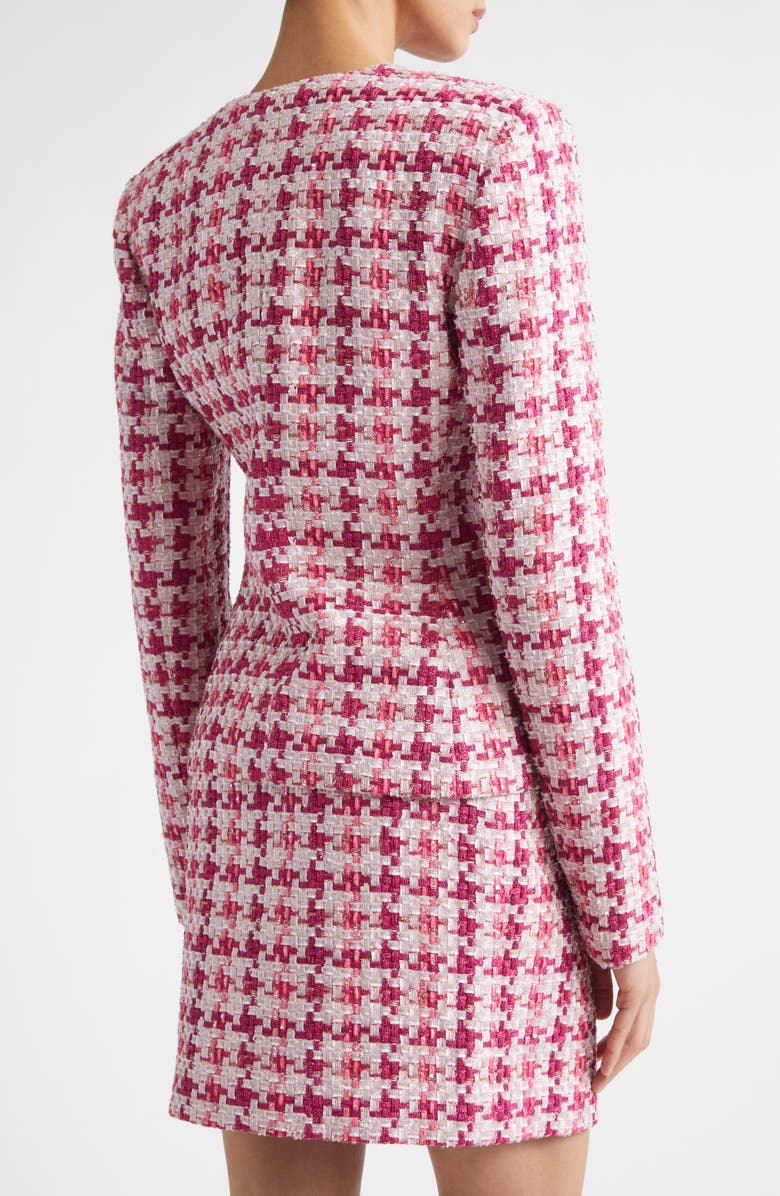 ST. JOHN Suzy Ritz Tweed Jacket, Alternate, color, Peony / Magenta Metallic Multi