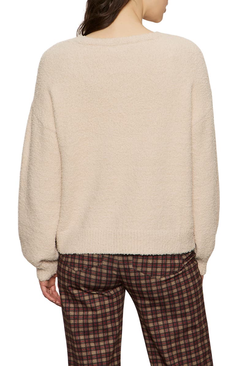 Sanctuary Teddy Shine Sweater, Alternate, color, Light Oat Beige