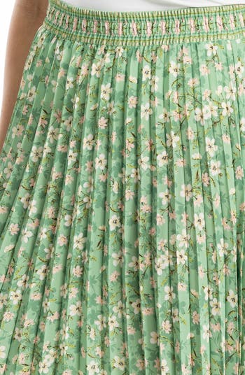 Pleated Maxi Skirt