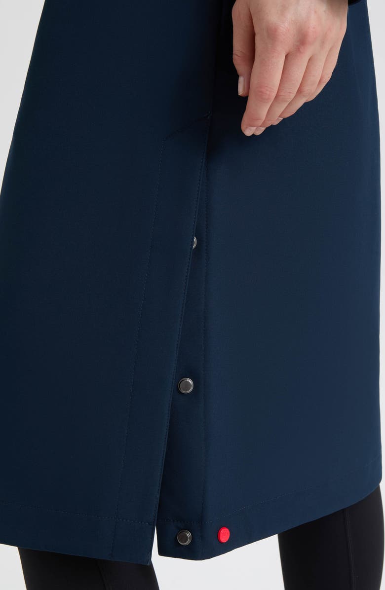 Hunter Crown 2.0 Water Repellent Hooded Softshell Coat, Alternate, color, Navy/ Hunter Green