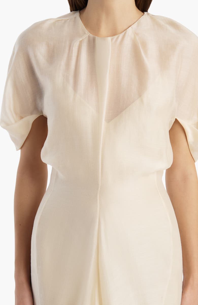 Khaite Ria Dress, Alternate, color, Ivory Glow
