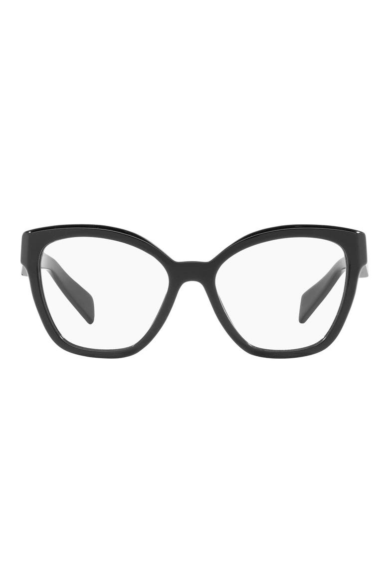 54mm Square Optical Glasses, Main, color, BLACK