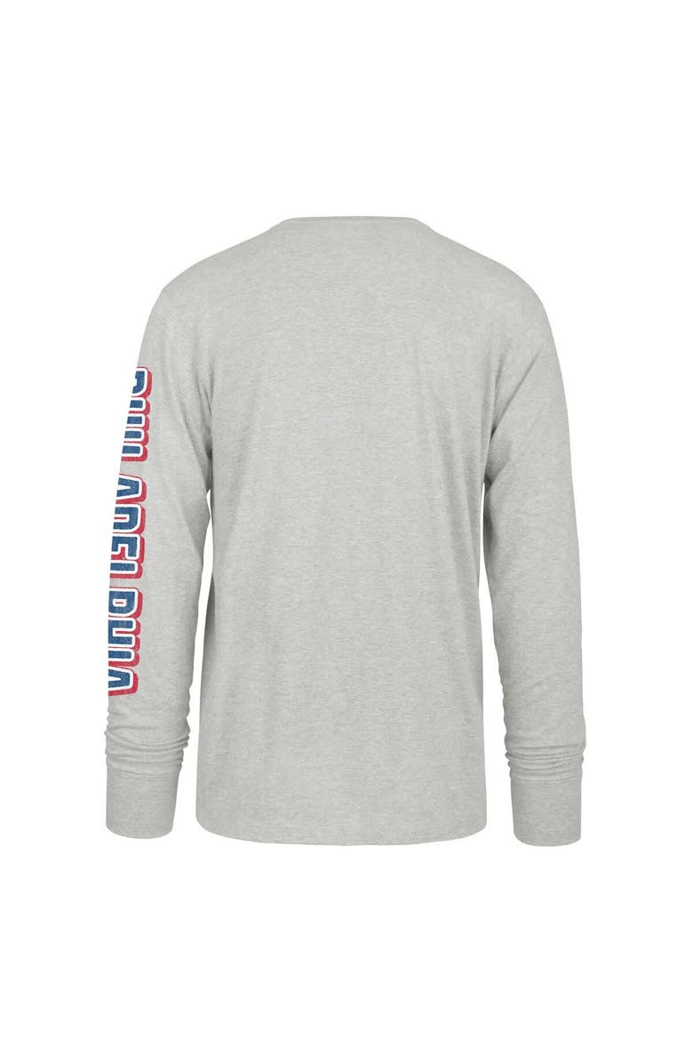 '47 Men's '47 Gray Philadelphia Phillies Big & Tall Distressed Franklin Long Sleeve T-Shirt, Alternate, color, Gray