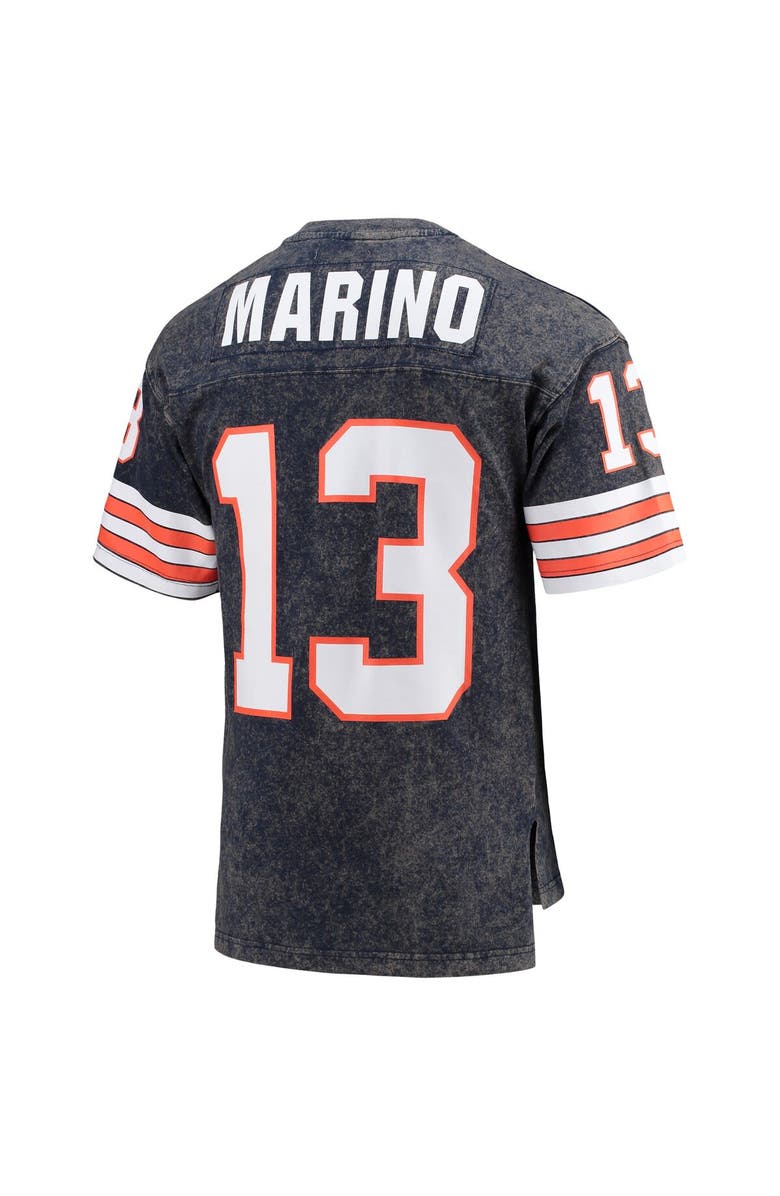 Mitchell & Ness Men's Mitchell & Ness Dan Marino Navy Miami Dolphins Retired Player Name & Number Acid Wash T-Shirt, Alternate, color, 