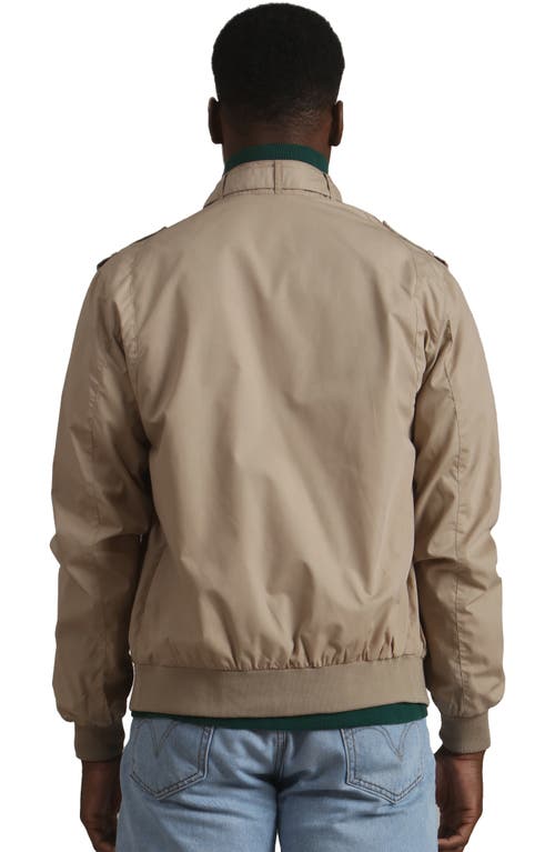 Members Only Classic Iconic Racer Jacket In Neutral