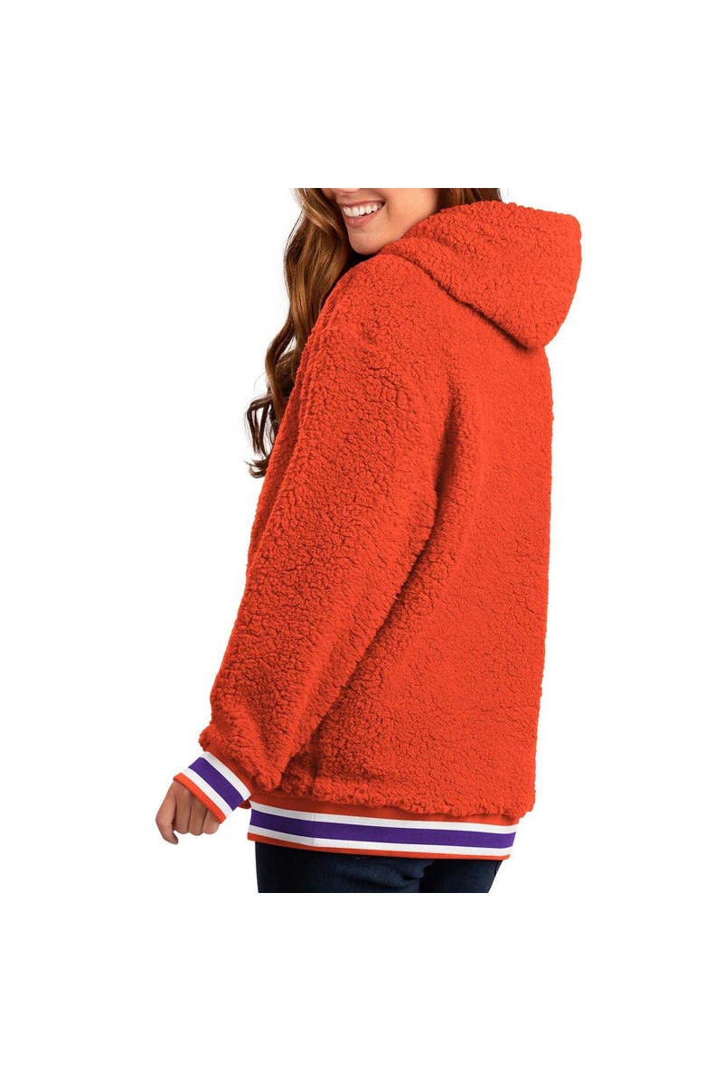 G-III 4HER BY CARL BANKS Women's G-III 4Her by Carl Banks Orange Clemson Tigers Game Over Sherpa Pullover Hoodie, Alternate, color, Orange