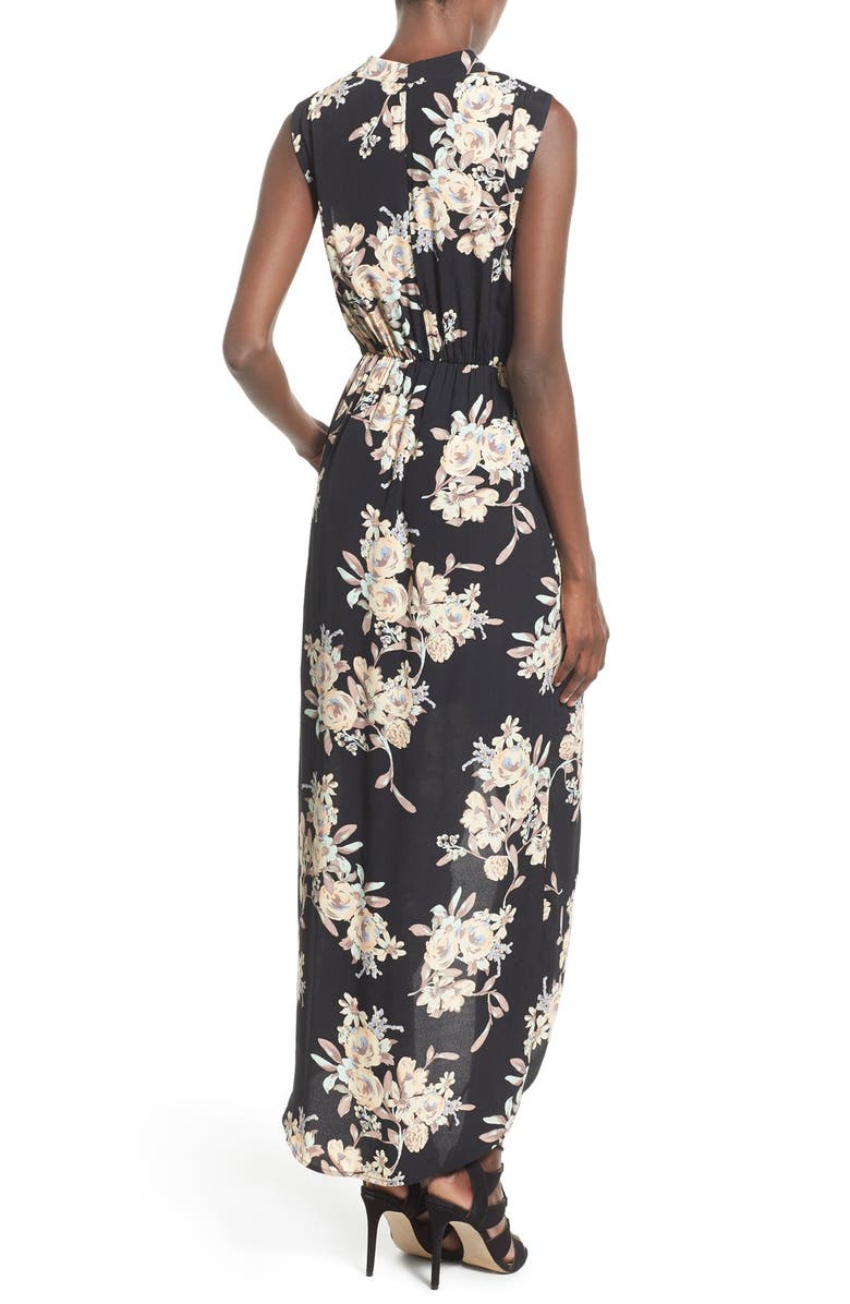 ASTR the Label ASTR Wrap Front Maxi Dress, Alternate, color,