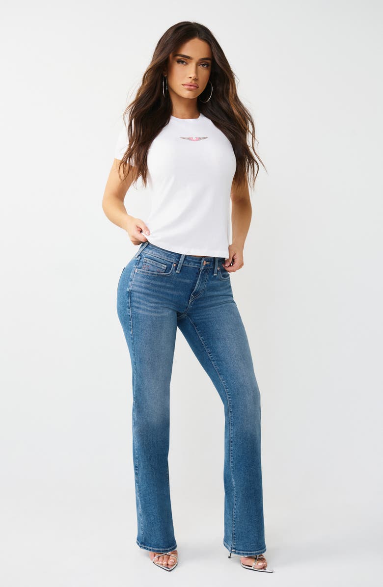 True Religion Wing Cotton Graphic T-Shirt, Alternate, color, Optic White