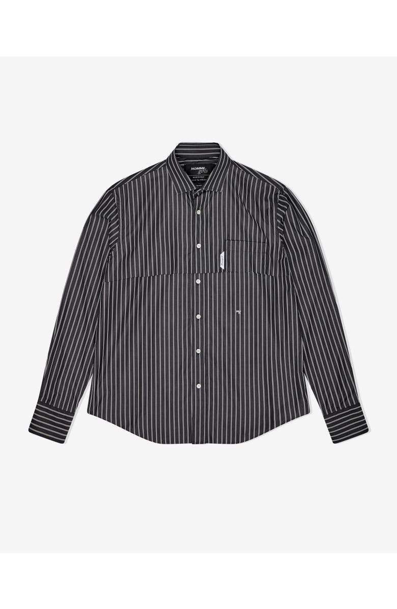 Hommegirls Long Sleeve Layered Shirt, Alternate, color, Black Stripe