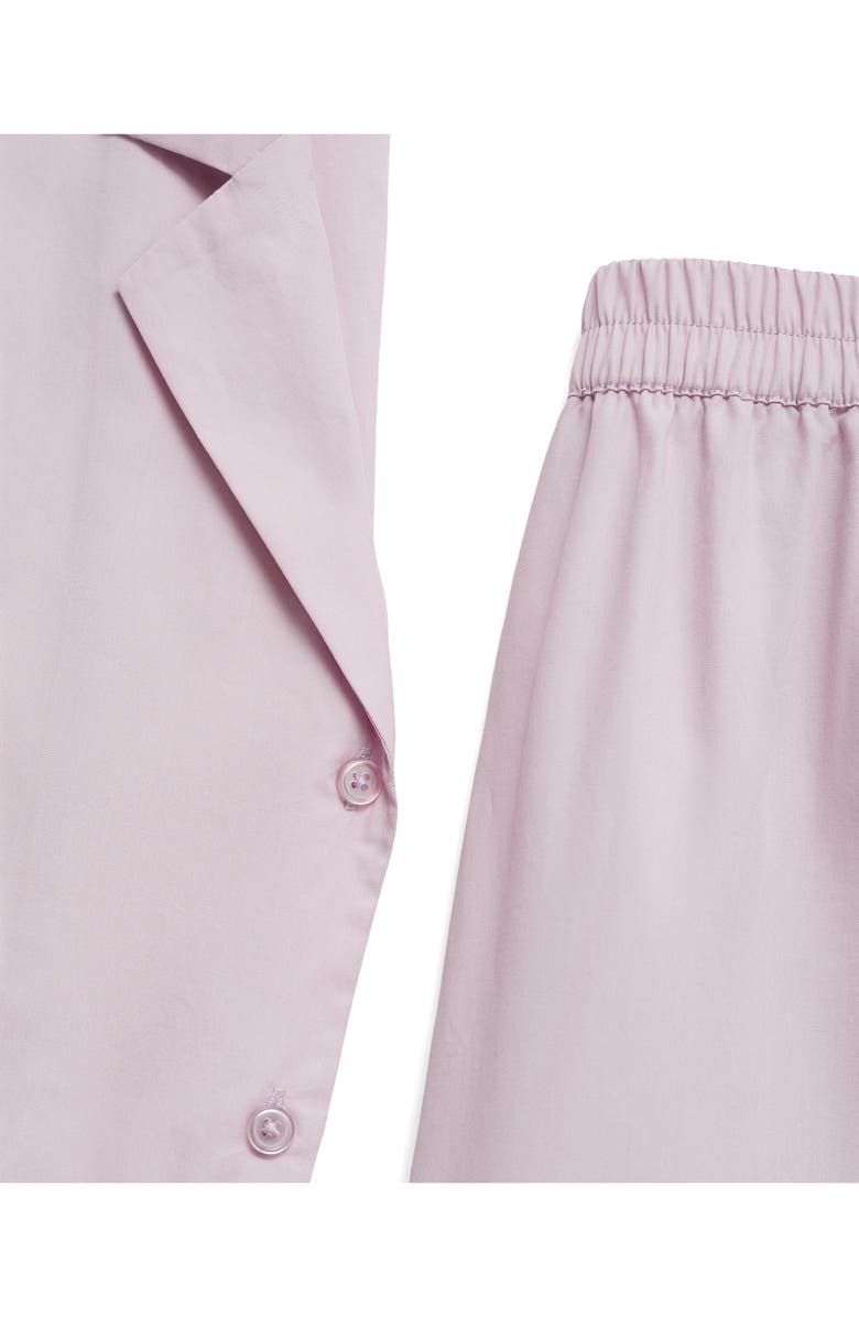 MANGO Garment Washed Cotton Pajama Top, Alternate, color, 